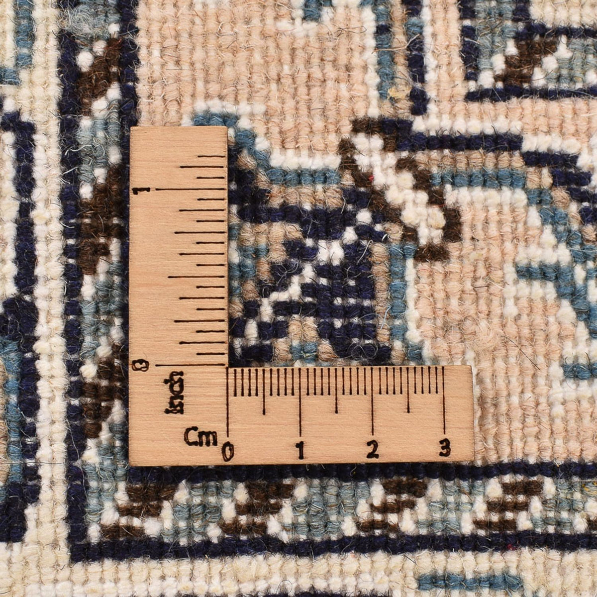 Persisk matta - Nain - 198 x 147 cm - ljusbeige