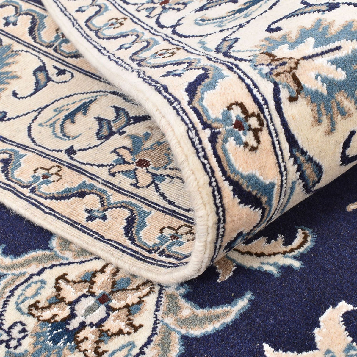 Persisk matta - Nain - 194 x 146 cm - mörkblå