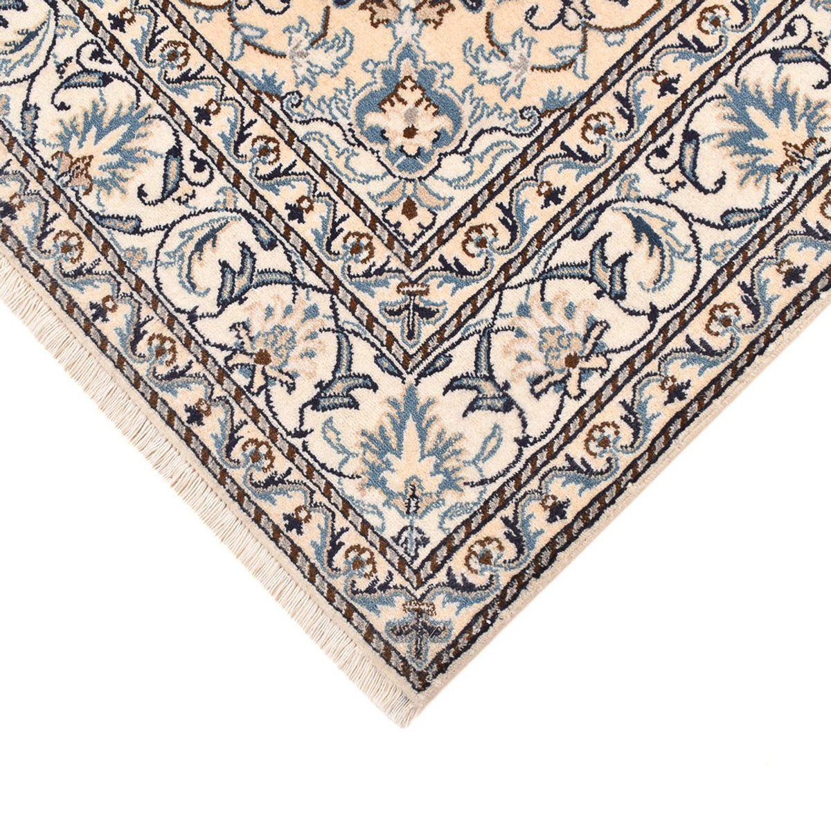 Persisk matta - Nain - 198 x 152 cm - ljusbeige