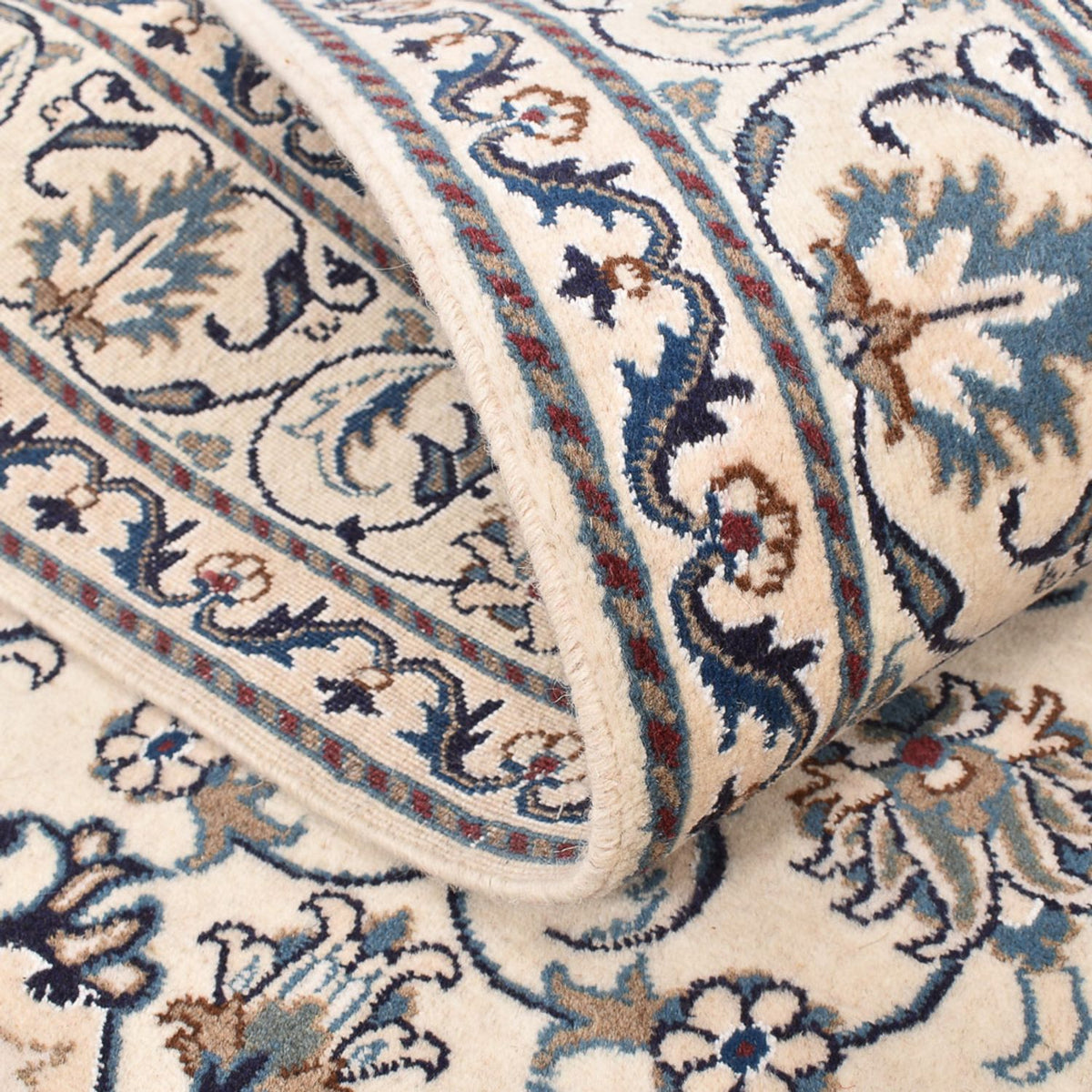 Persisk matta - Nain - 197 x 147 cm - ljusbeige