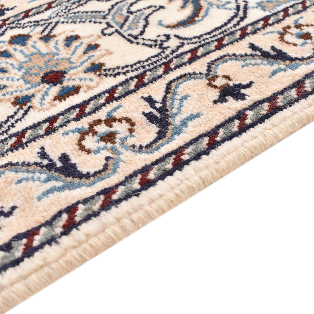 Persisk matta - Nain - 200 x 146 cm - ljusblå