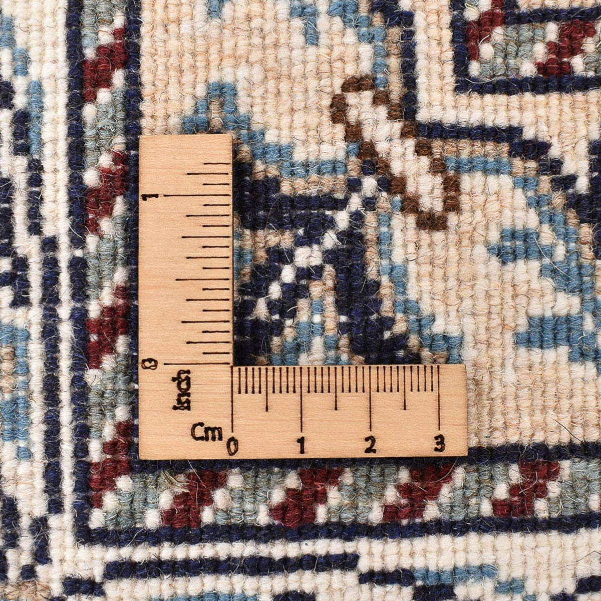 Persisk matta - Nain - 200 x 146 cm - ljusblå