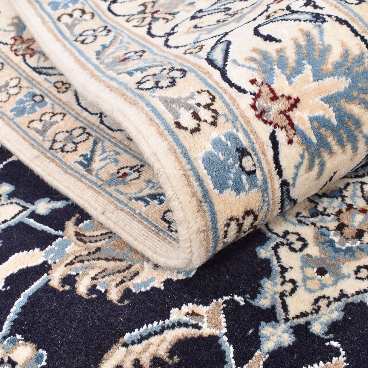 Persisk matta - Nain - 193 x 143 cm - mörkblå