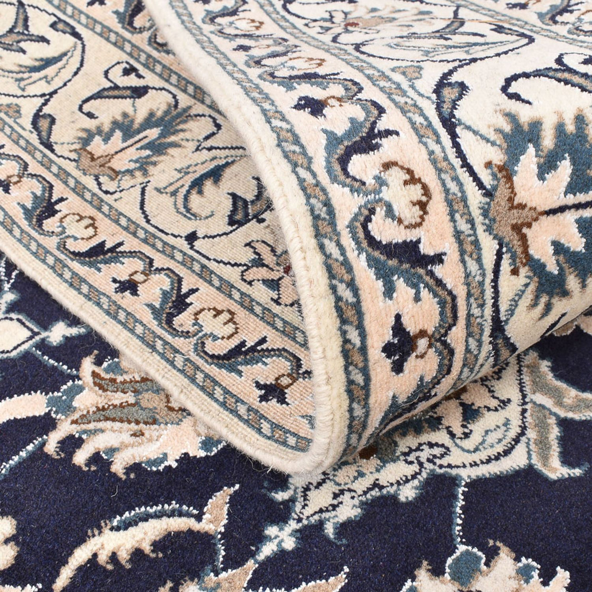 Persisk matta - Nain - 207 x 149 cm - mörkblå