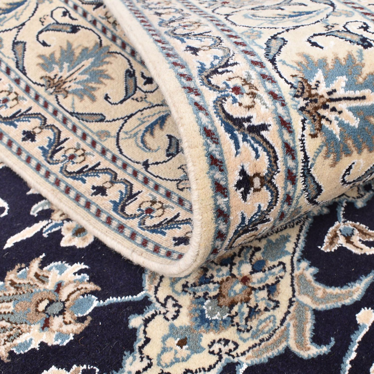 Persisk matta - Nain - 203 x 150 cm - mörkblå