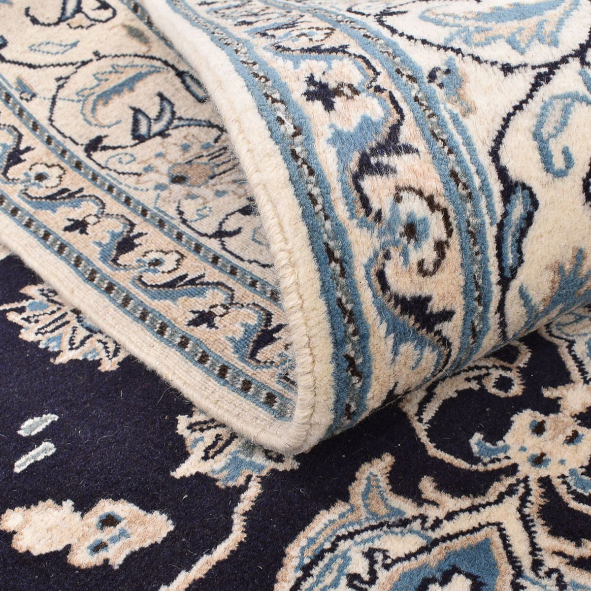 Persisk matta - Nain - 245 x 166 cm - mörkblå