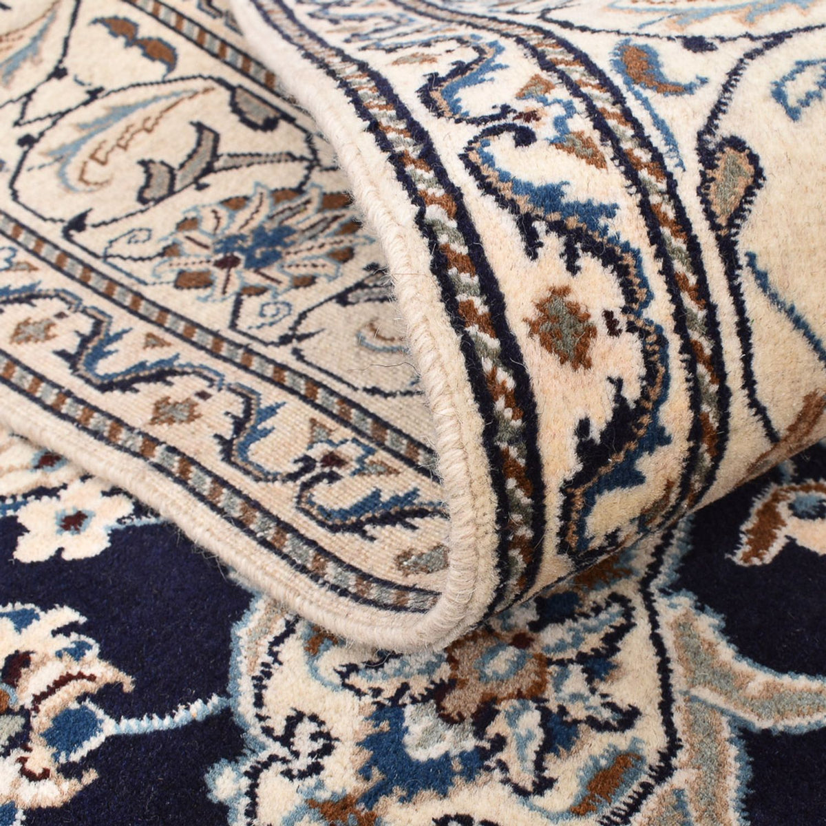 Persisk matta - Nain - 237 x 165 cm - mörkblå