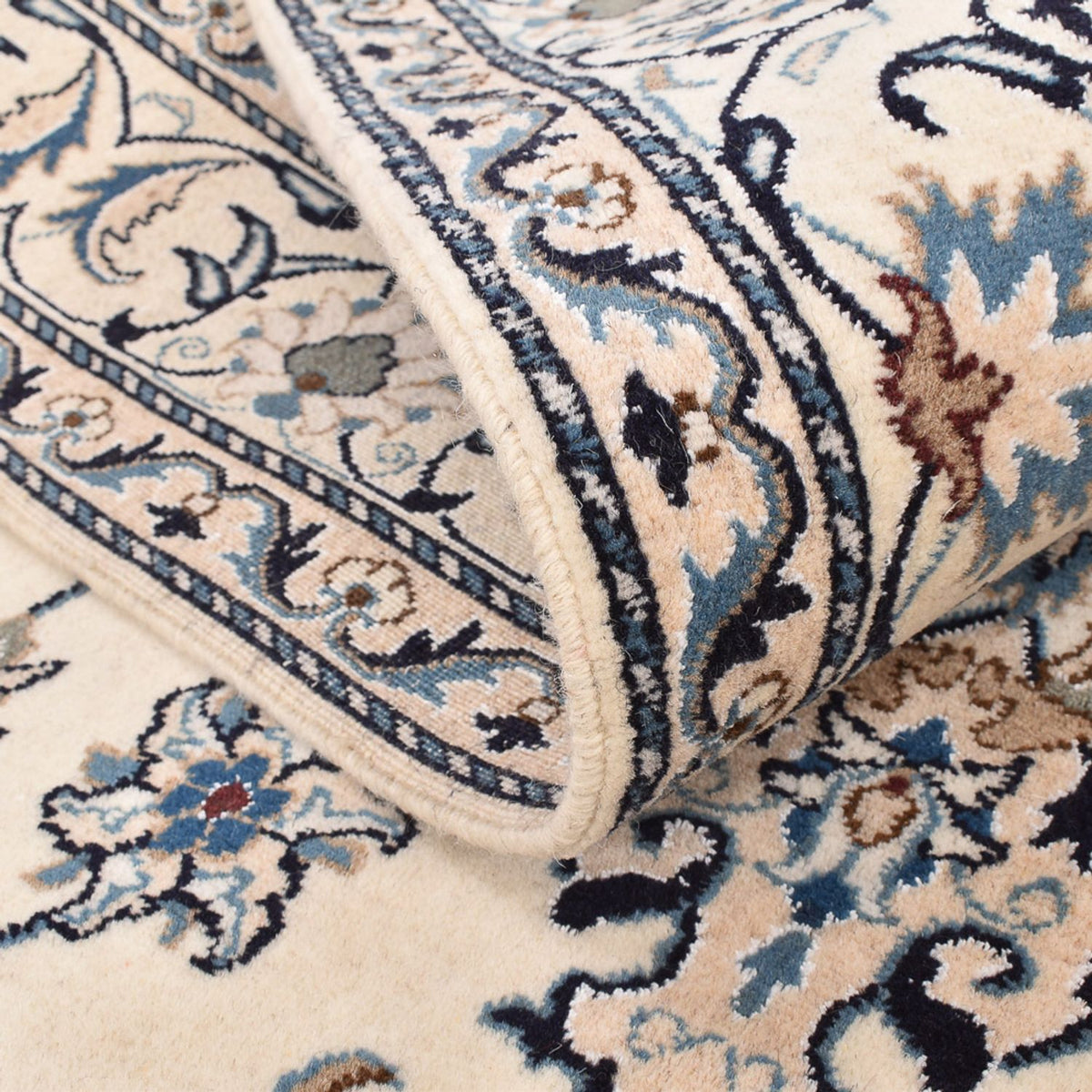 Persisk matta - Nain - 236 x 164 cm - ljusbeige