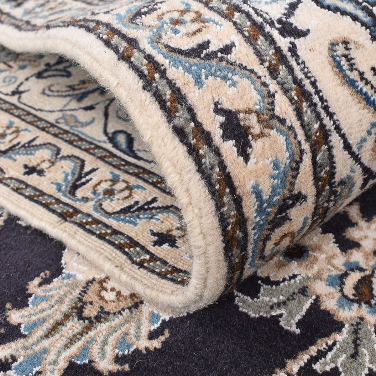 Persisk matta - Nain - 238 x 161 cm - mörkblå