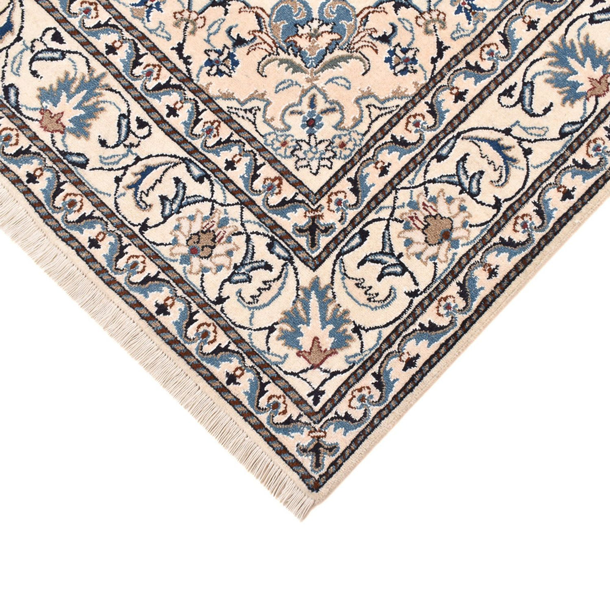 Persisk matta - Nain - 241 x 170 cm - ljusbeige