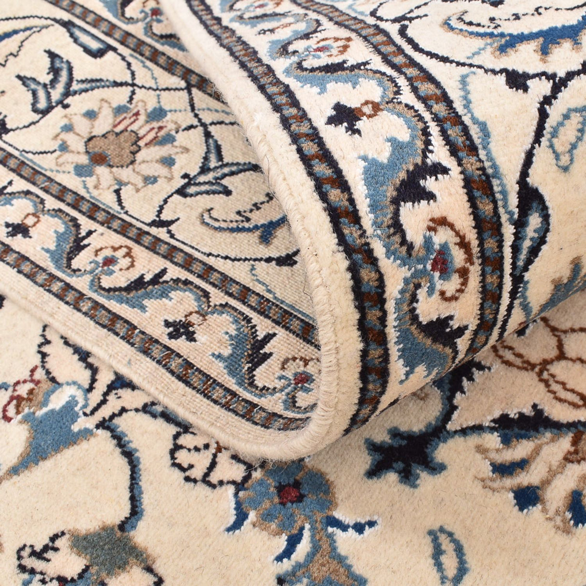 Persisk matta - Nain - 241 x 170 cm - ljusbeige