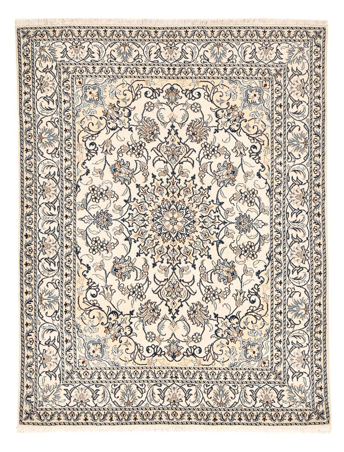 Persisk matta - Nain - 193 x 145 cm - ljusbeige