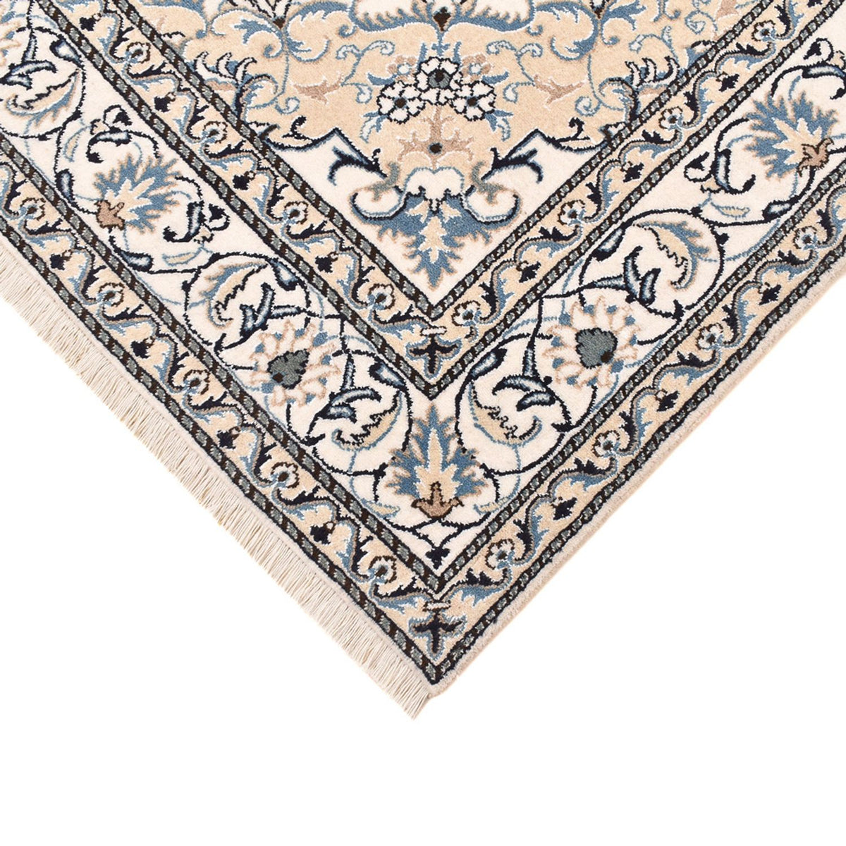 Persisk matta - Nain - 239 x 171 cm - ljusbeige