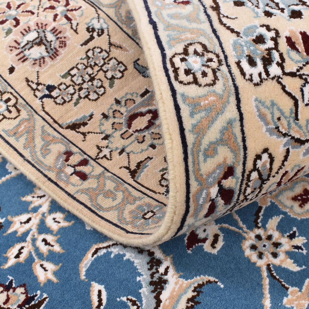 Persisk matta - Nain - Royal - 201 x 149 cm - ljusblå