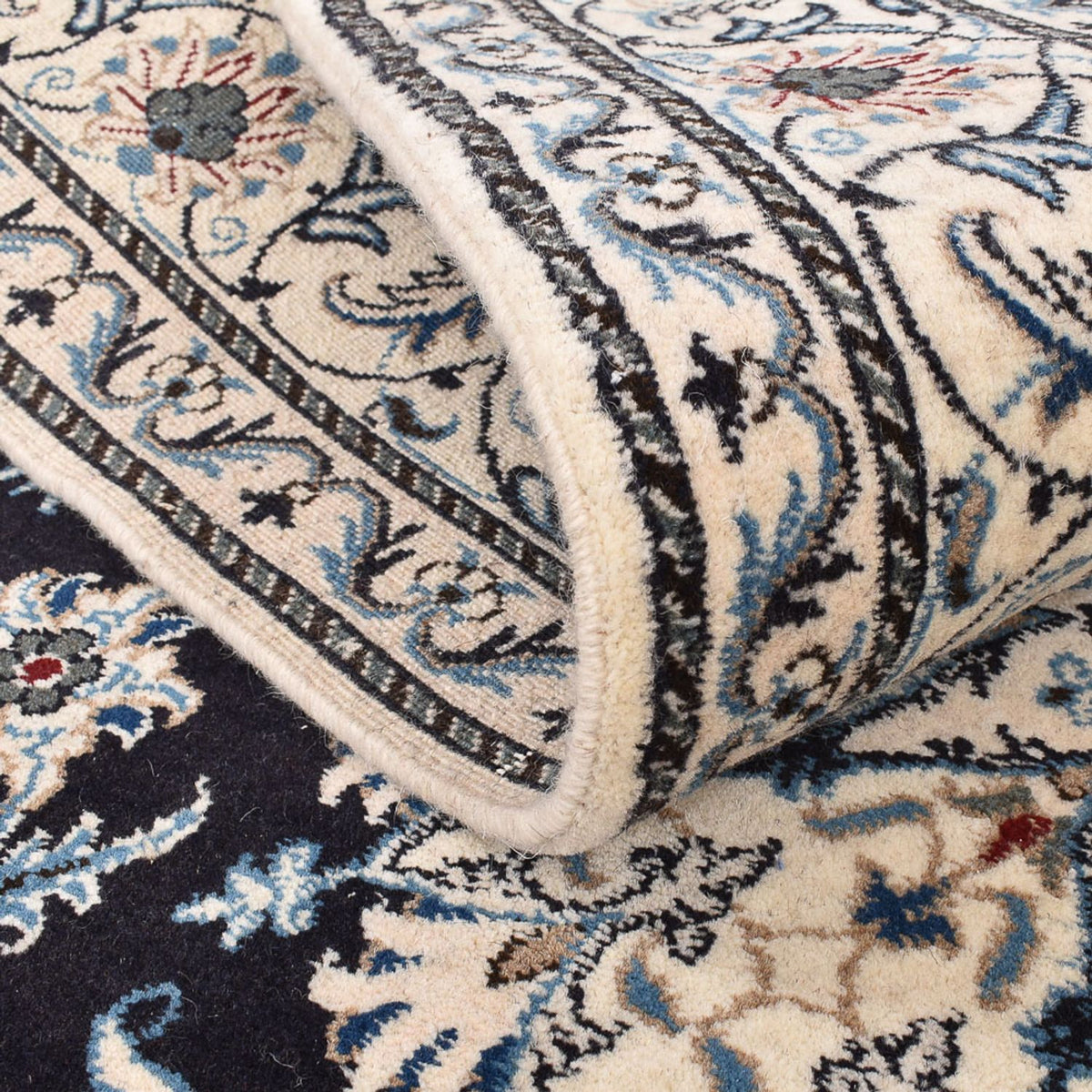 Persisk matta - Nain - 252 x 161 cm - mörkblå