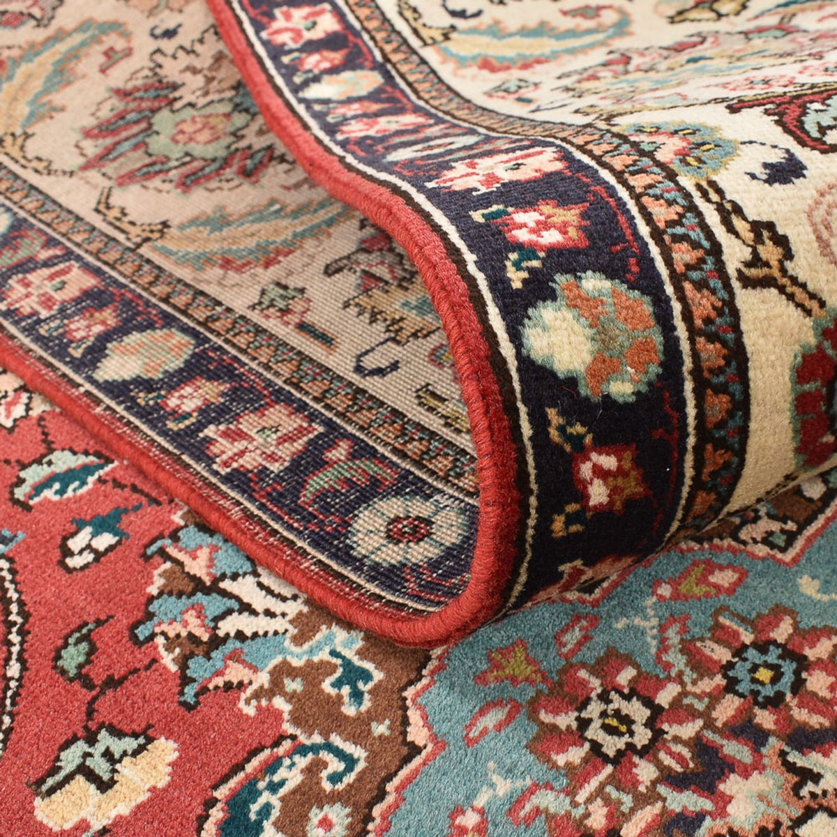 Persisk matta - Tabriz - 347 x 246 cm - ljusröd