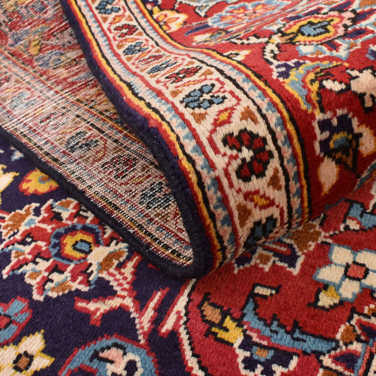 Persiska mattor - Keshan - 255 x 146 cm - mörkblå