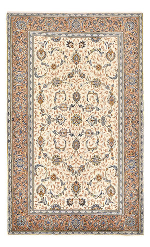Persiska mattor - Keshan - 223 x 138 cm - ljusbeige