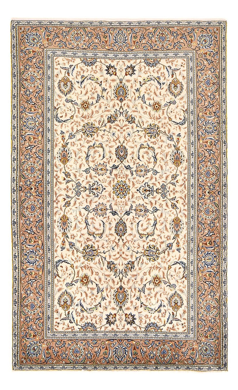 Persiska mattor - Keshan - 223 x 138 cm - ljusbeige