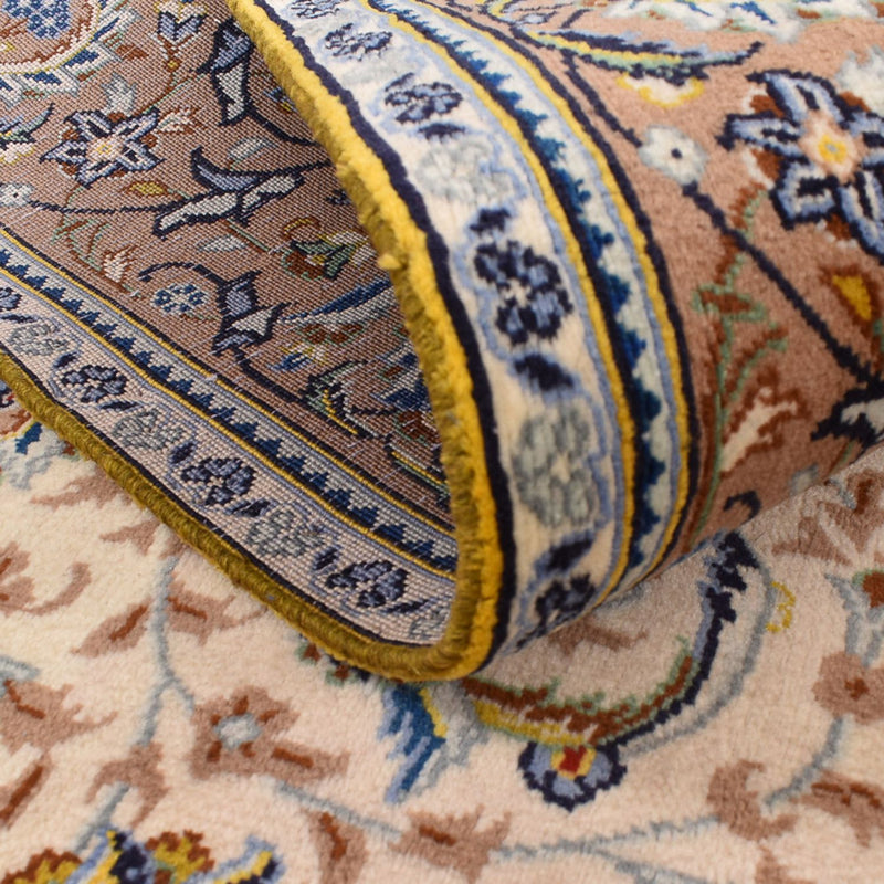 Persiska mattor - Keshan - 223 x 138 cm - ljusbeige