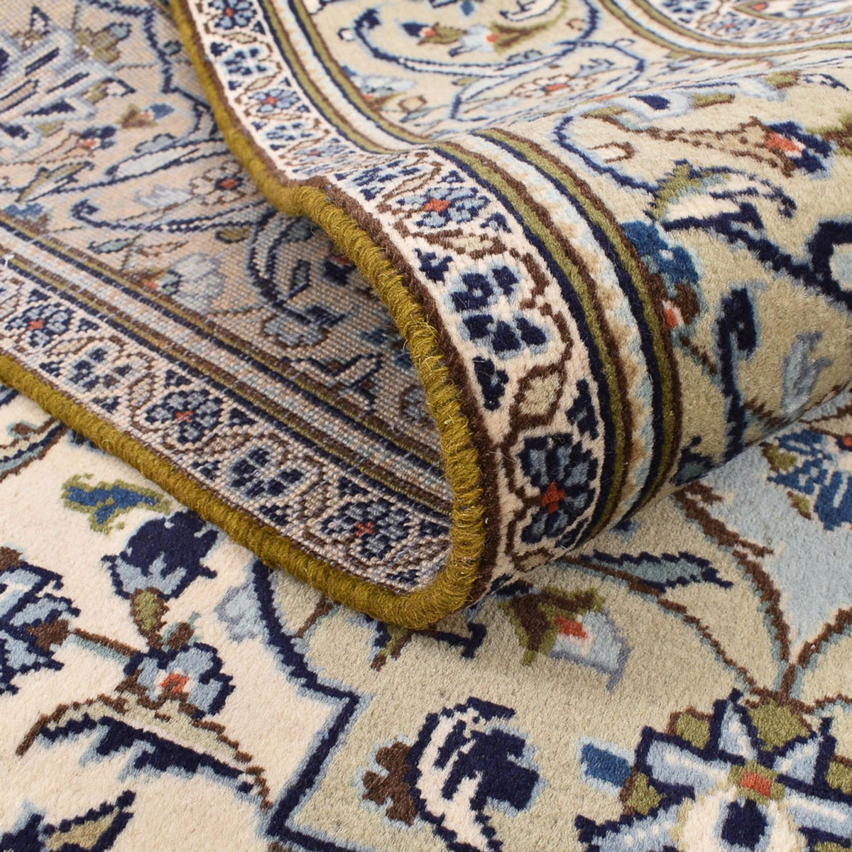 Persiska mattor - Keshan - 254 x 145 cm - sand