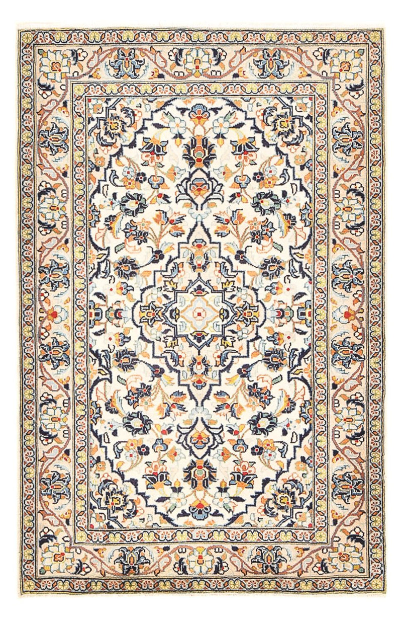 Persiska mattor - Keshan - 147 x 95 cm - ljusbeige