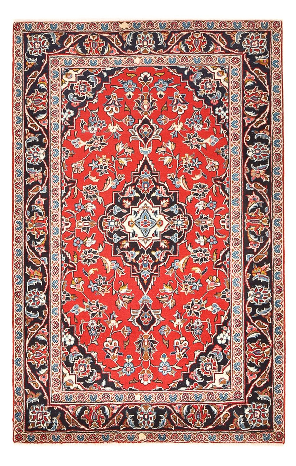 Persiska mattor - Keshan - 150 x 93 cm - röd