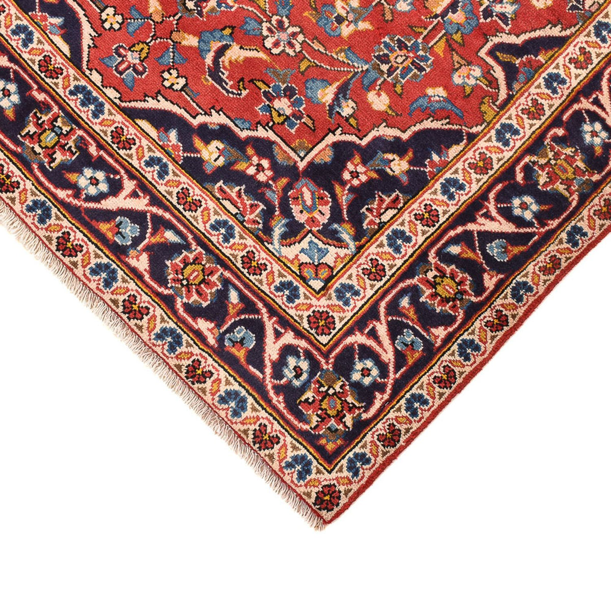 Persiska mattor - Keshan - 145 x 97 cm - ljusröd