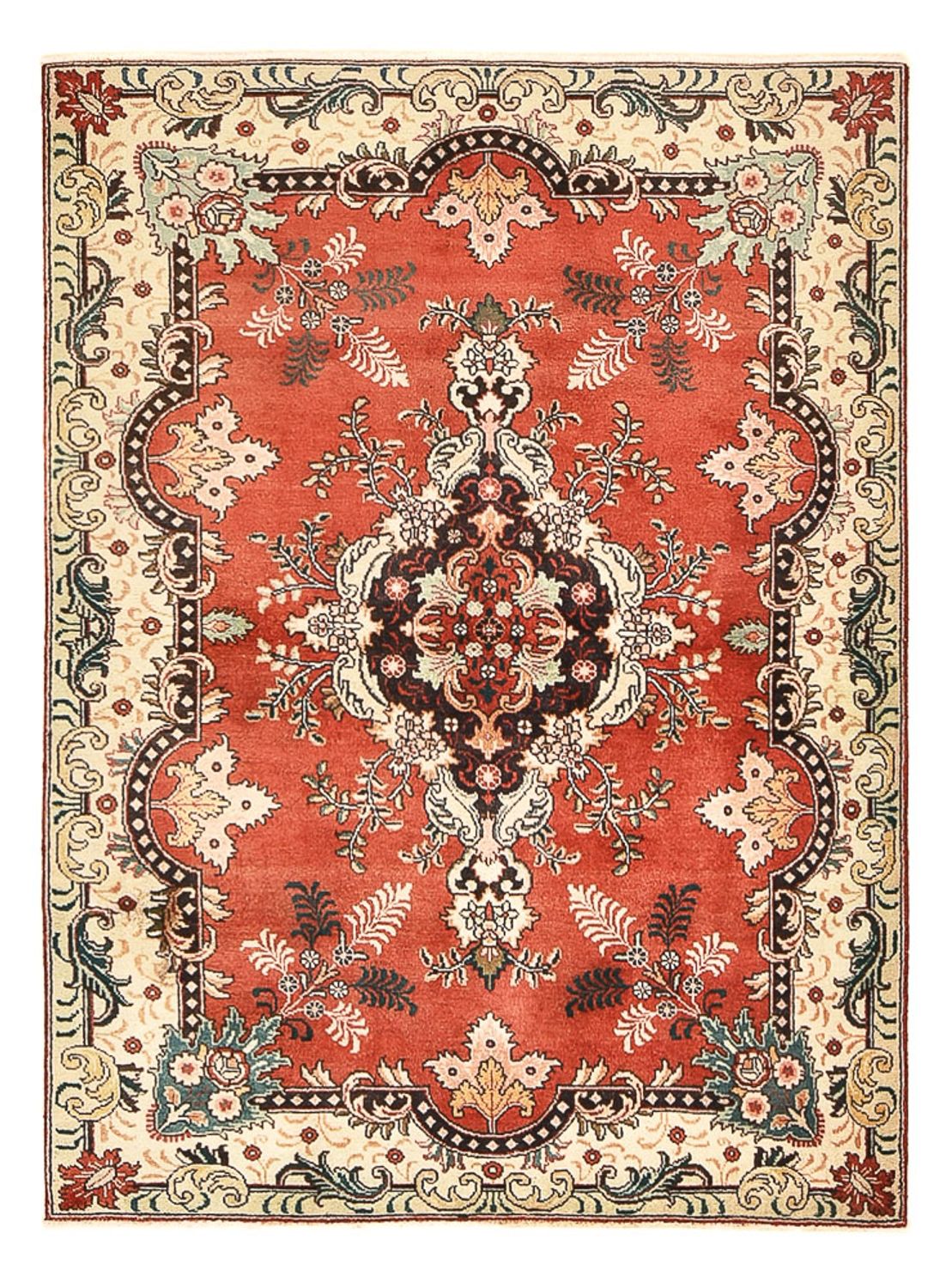 Persisk matta - Tabriz - 183 x 134 cm - röd