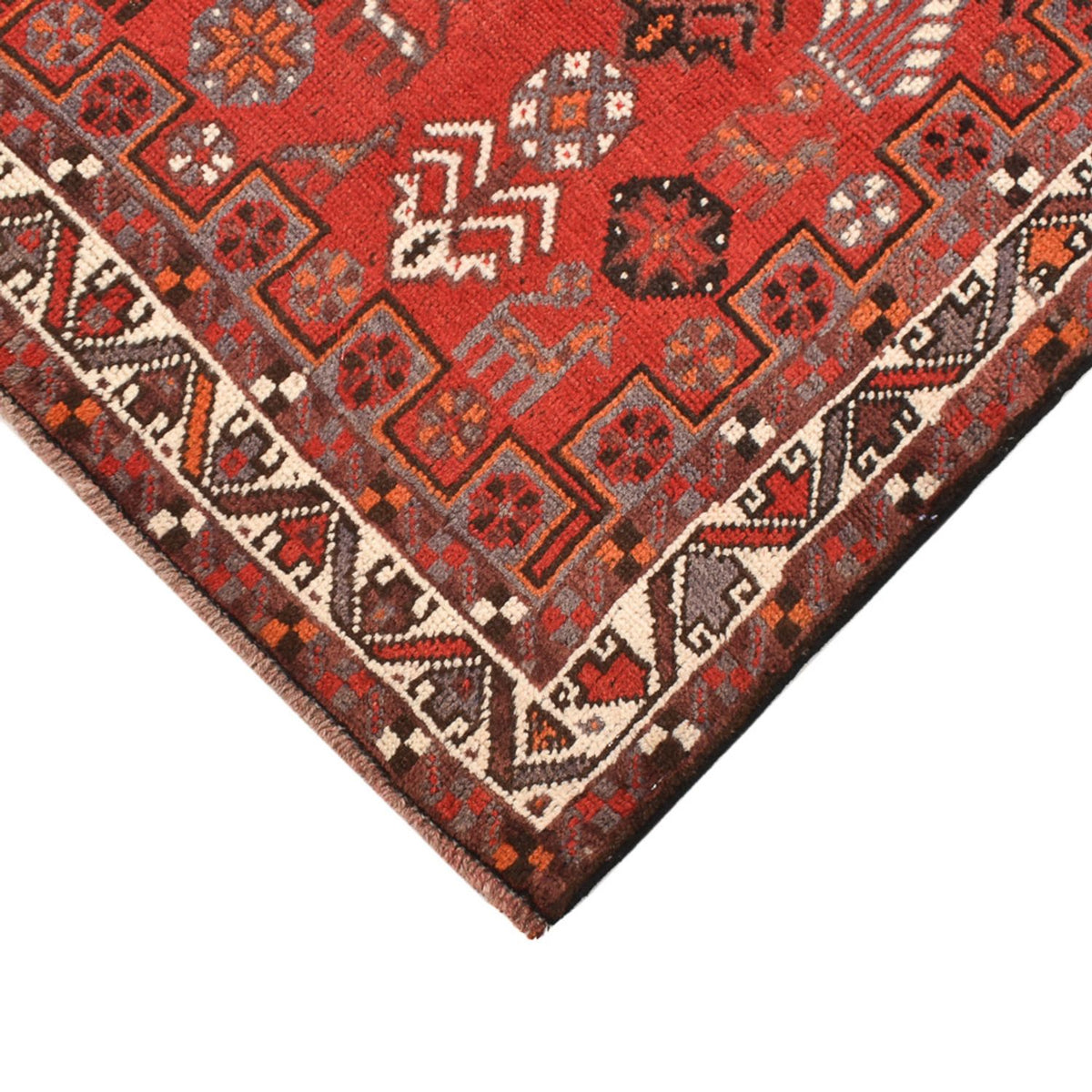 Persisk matta - Nomadic kvadrat  - 184 x 165 cm - röd