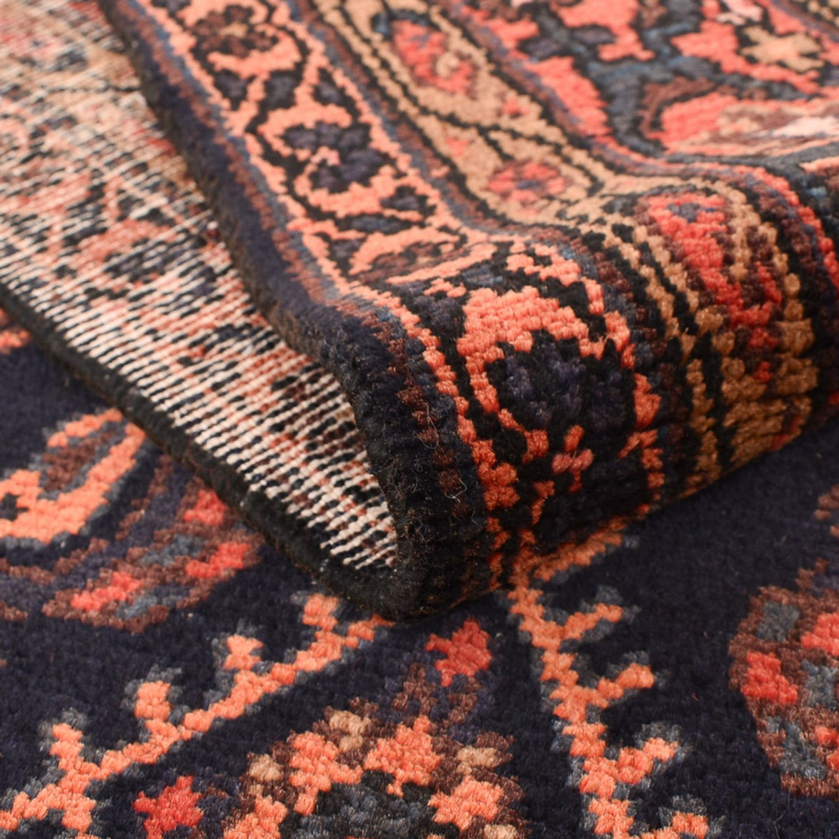 Runner Persisk matta - Nomadic - 205 x 108 cm - mörkblå