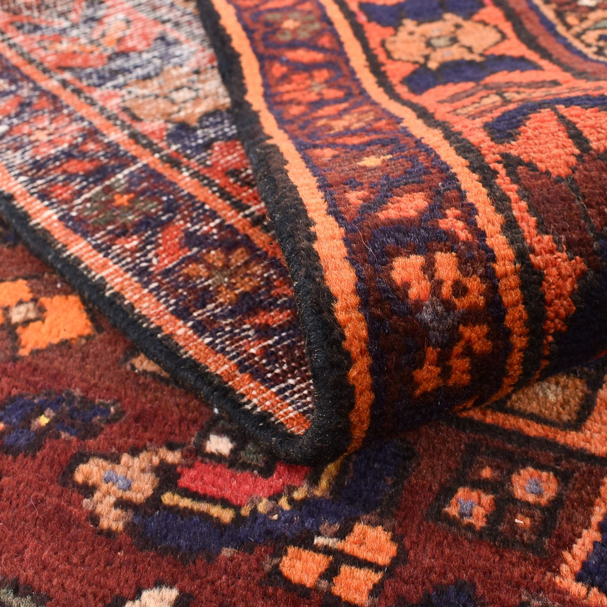 Persisk matta - Bijar - 210 x 130 cm - mörkröd