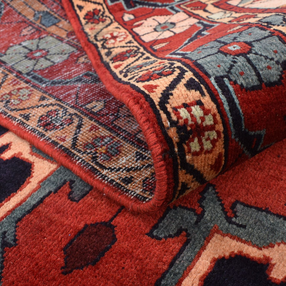 Persisk matta - Nomadic - 228 x 145 cm - mörkblå