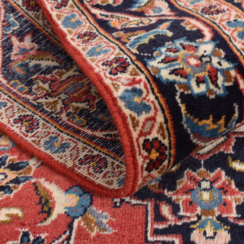 Runner Persiska mattor - Keshan - 397 x 95 cm - ljusröd