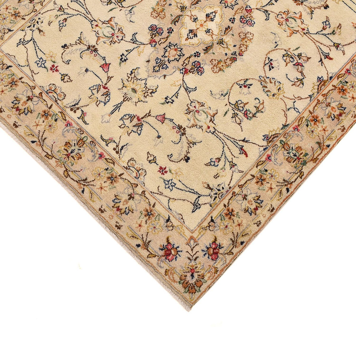 Runner Persiska mattor - Keshan - 385 x 98 cm - beige