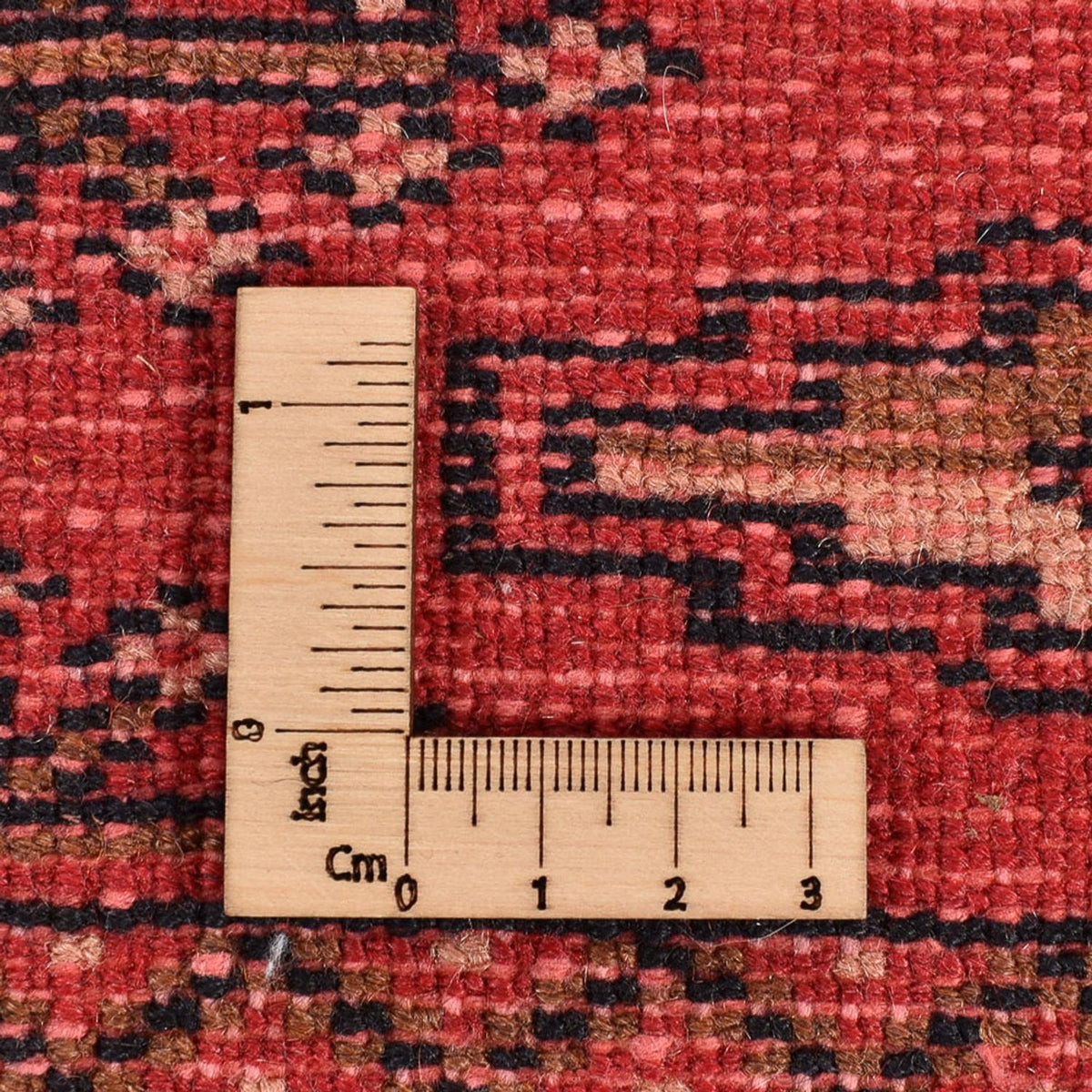 Runner Turkaman-matta - 276 x 102 cm - röd