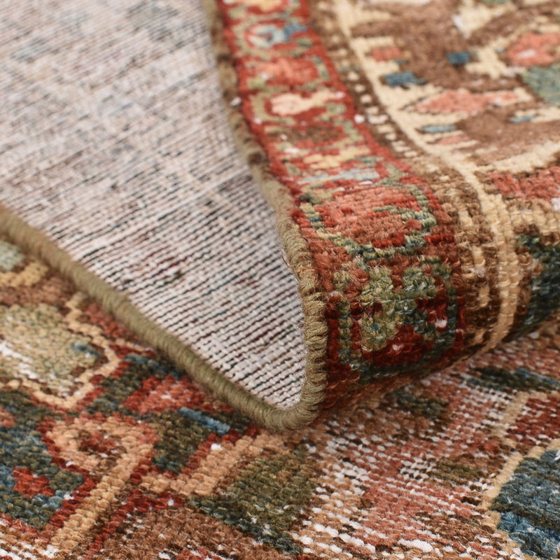 Vintage matta - 202 x 150 cm - mörk beige