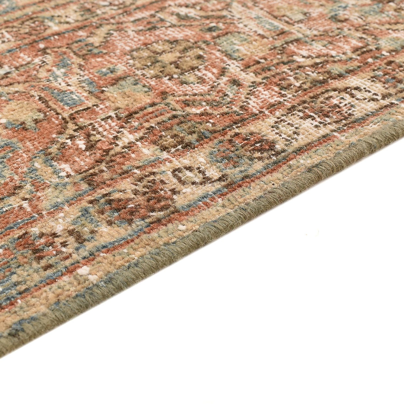 Vintage matta - 200 x 130 cm - mörk beige