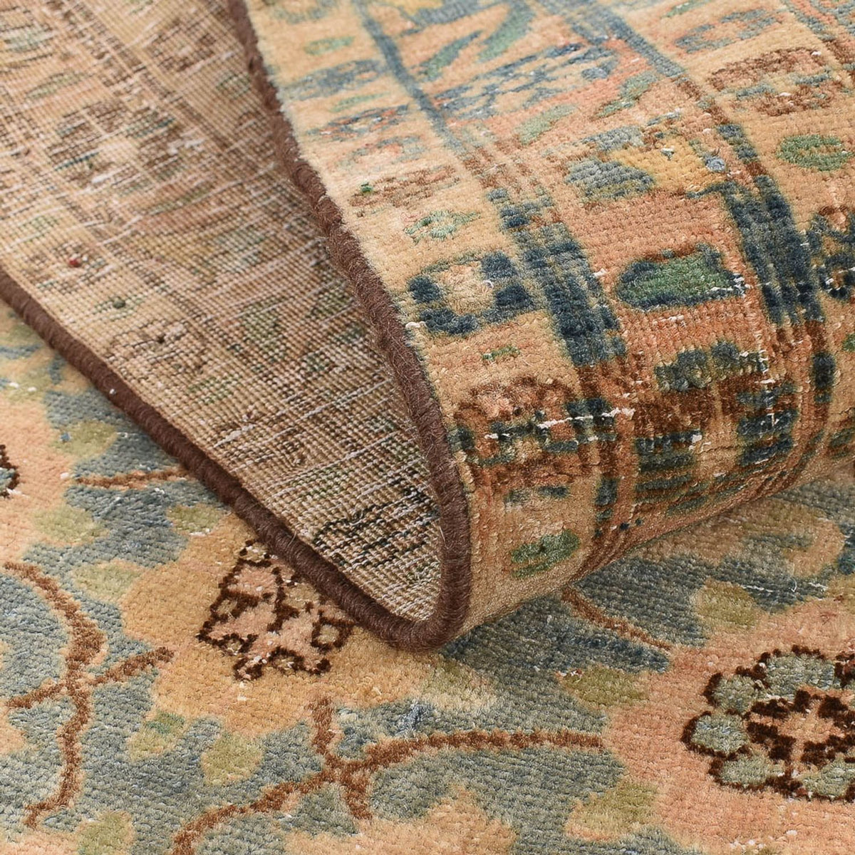 Vintage matta - 146 x 95 cm - karamell