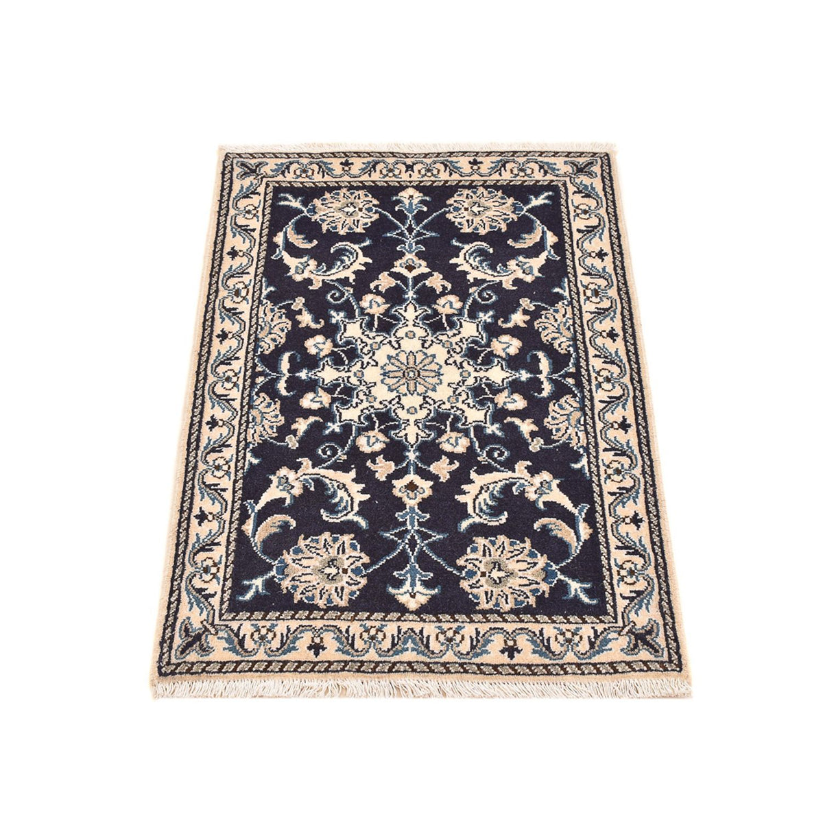 Persisk matta - Nain - 90 x 60 cm - mörkblå