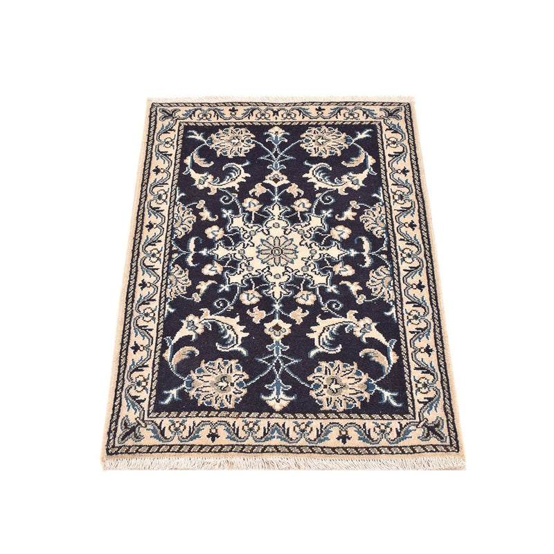 Persisk matta - Nain - 90 x 60 cm - mörkblå