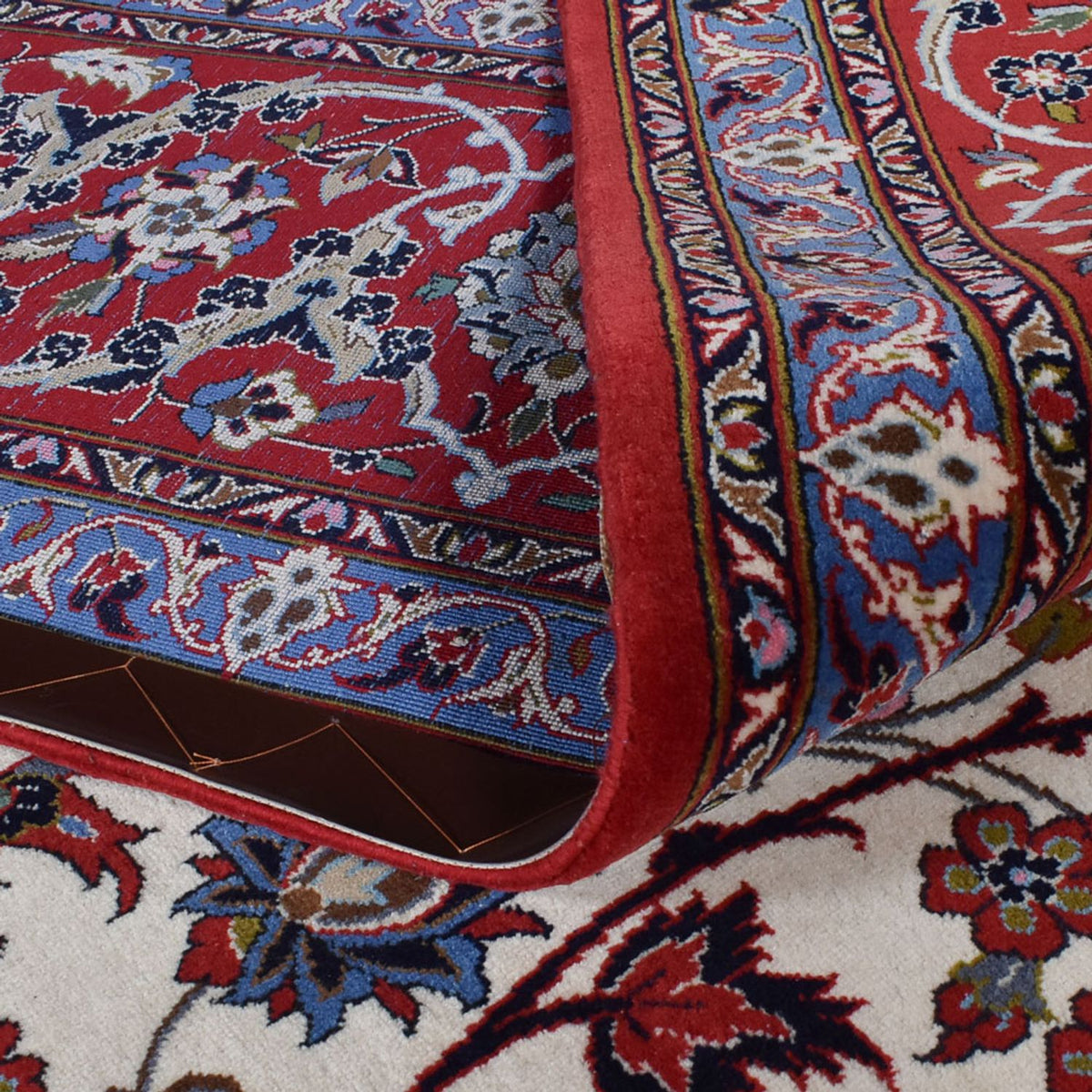 Persisk matta - Isfahan - Premium - 398 x 298 cm - rost