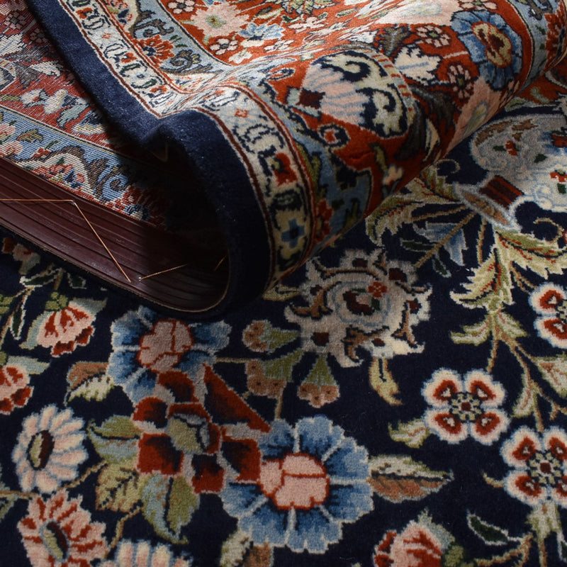 Persiska mattor - Keshan - 315 x 220 cm - mörkblå