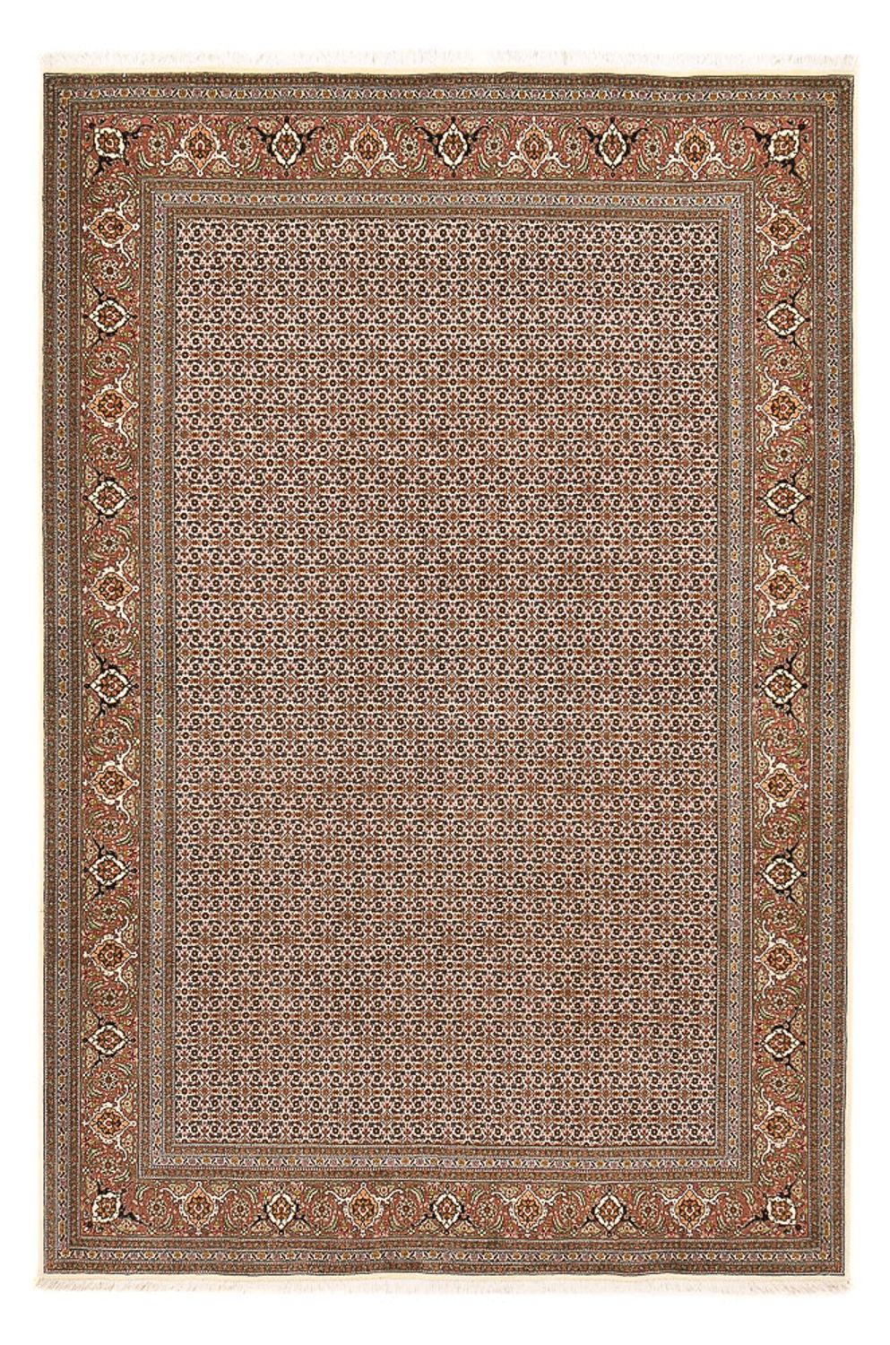 Persisk matta - Tabriz - Royal - 284 x 184 cm - mörk beige
