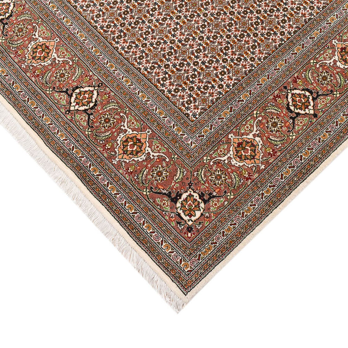 Persisk matta - Tabriz - Royal - 284 x 184 cm - mörk beige