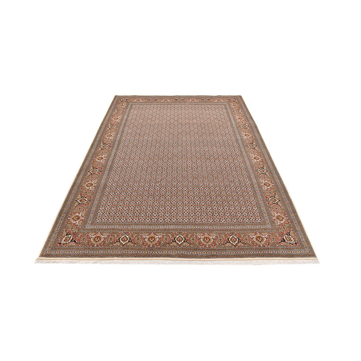 Persisk matta - Tabriz - Royal - 284 x 184 cm - mörk beige