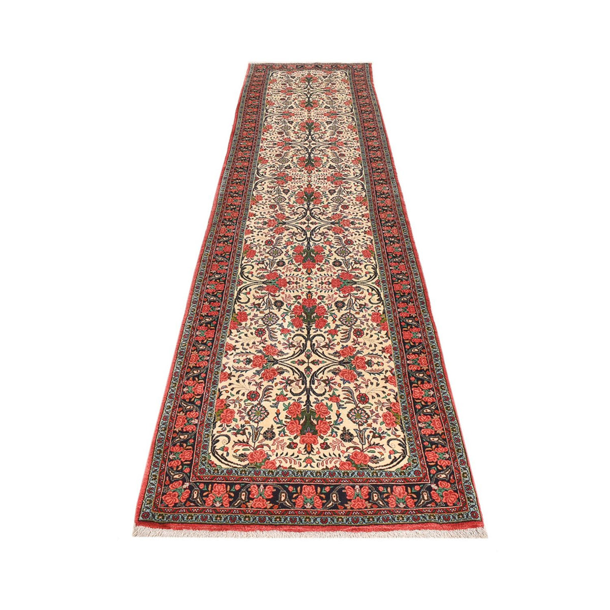 Runner Persisk matta - Bijar - 405 x 95 cm - mörk beige