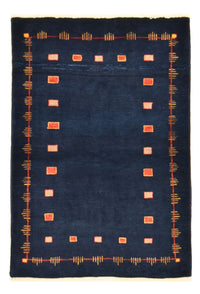 Gabbeh-matta - Loribaft Persian - 143 x 110 cm - mörkblå