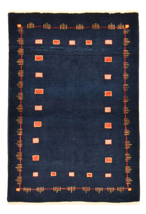 Gabbeh-matta - Loribaft Persian - 143 x 110 cm - mörkblå