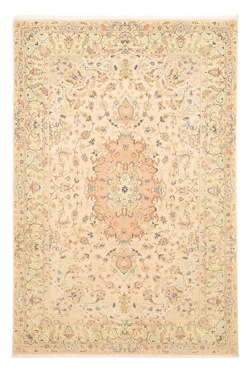 Persisk matta - Tabriz - Royal - 303 x 201 cm - ljusbeige
